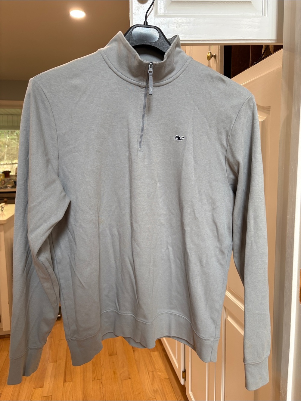 Vineyard Vines Men's Light Gray Half-Zip Pullover